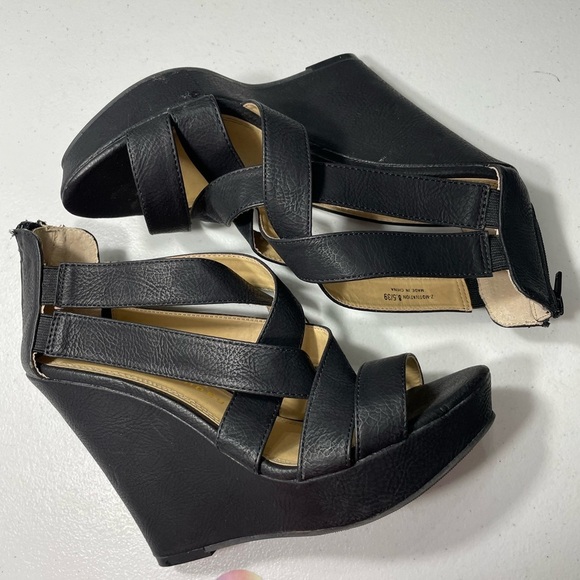 Chinese Laundry Gracie Platform Sandal - Free Shipping | DSW Chinese Laundry Black Strappy Heels Size 8.5 SB-25